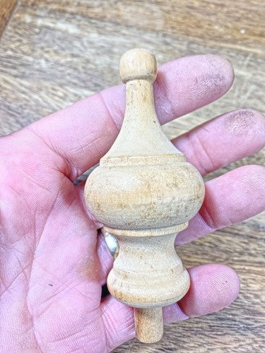 Old Clock Finial 3 Inches Tall, 1 `1/2 Inch Diameter, 5/16 Inch Shaft (KD1837