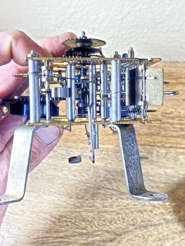 Old Germen Kitchen Clock Movement (Springs Good) (Stamped 25/67.2)    (KD1722)
