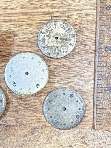 Assorted Lot Of Old Watch Dials (Lot Of 5) (KD2274)