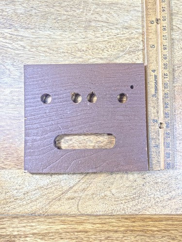Old Cuckoo Clock  Bottom Board (4 5/8 X 4 1/8 Inches) (KD1928)