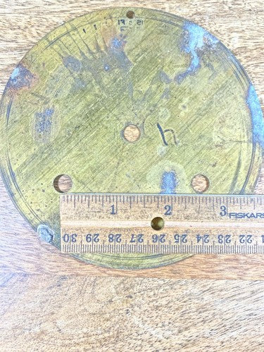Old New Haven Clock Movement Dial Pan    (K9985)