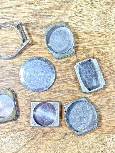 Assorted Lot Of Old Watch Case Parts (Lot Of 10) (KD1965)