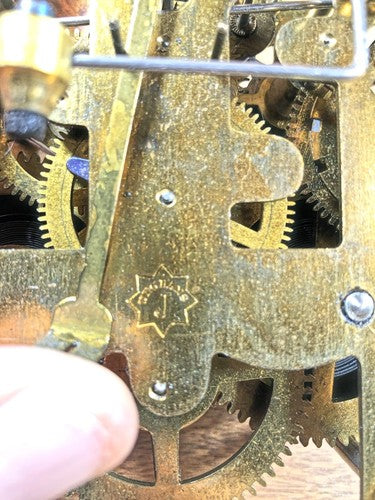 Old Junghans Clock Movement Plate Nut (See Pics To ID Mvmt) (K9737)