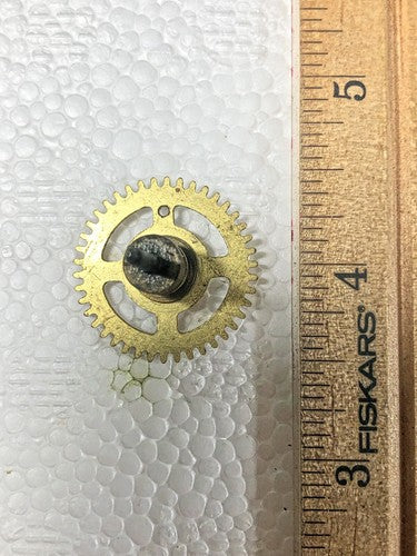 Korean LAVA Clock Movement Strike Side 4th Wheel (See Pics To ID) (K8411)