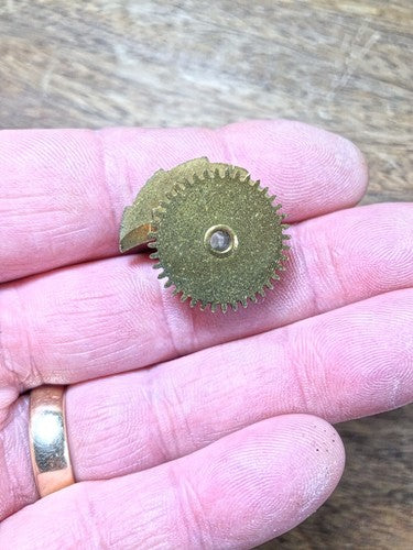 Vintage Jauch Clock Movement (PL 21cm) Hour Wheel (See Pics To ID)     (K8541)