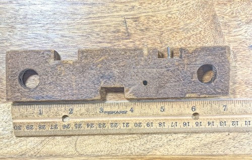 Old Clock Movement Seat Board 7 X 1 5/8 X 7/16 Inches  (KD514)