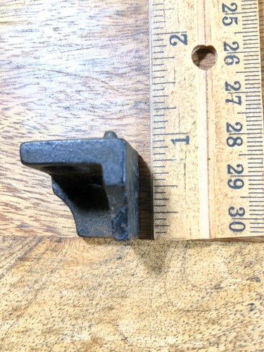 Old Black Mantel Clock Back Foot (K9148)