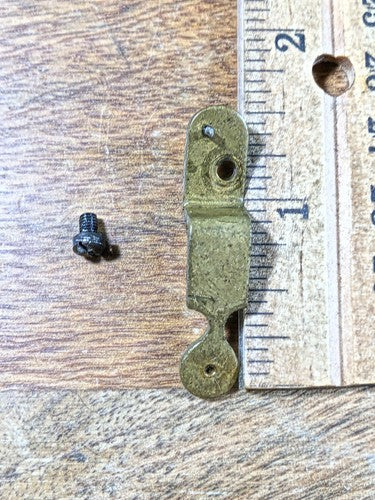 Old Baden Clock Movement Escape Wheel Pivot Plate (See Pics To ID Mvmt) (K8800)