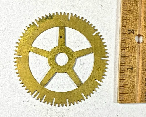 Antique Clock Movement Count Wheel  (65.66mm Dia, 9.08mm Inner Dia) (KD228)