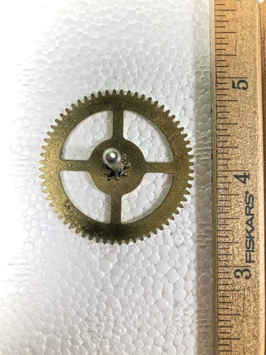 Made In Japan Clock Movement Strike Side 2nd Wheel (See Pics To ID Mvmt) (K8612)