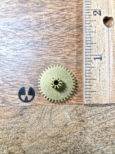 Jauch Clock Movement (PL 21cm) Minute Wheel (See Pics To ID)  (K8542)