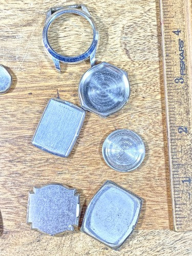 Assorted Lot Of Old Watch Case Parts (Lot Of 10) (KD1947)