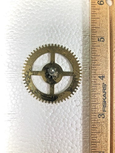Made In Japan Clock Movement Time 2nd Wheel (See Pics To ID Mvmt) (K8613)