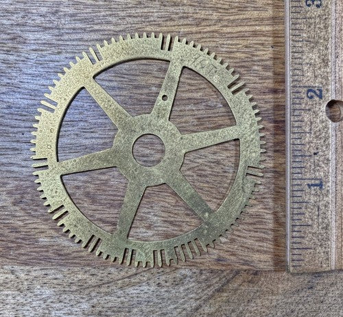 Antique American Clock Movement Count Wheel  (65.76mm Dia, 9.21mm Inner (KD190)