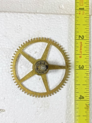 New Haven Clock Movement Time Side 2nd Wheel  (See Pics to ID Mvmt)     (KD1217)