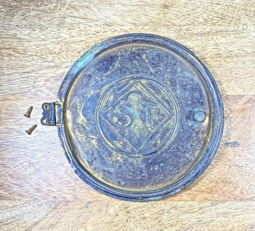 Antique Seth Thomas Clock Metal Back Door (5.25 Inch Or 133mm Diameter) (KD871)