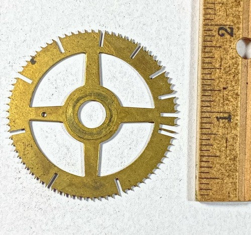 Antique Clock Movement Count Wheel  (50.67mm Dia, 8.35mm Inner Dia) (KD207)