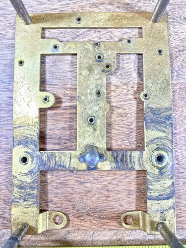 New Haven Clock Movement Back Plate (Pivots Look Good)     (KD1226)