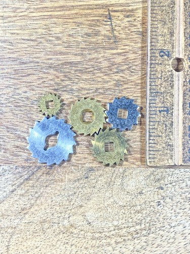 Assorted Lot Of Old Clock Movement Click Wheels (Lot Of 5) (KD2017)