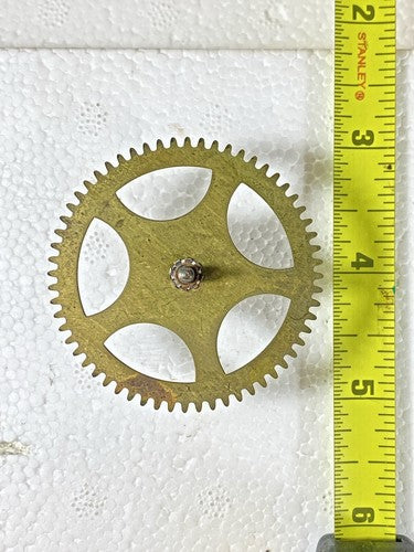 Gilbert Clock Movement (Stamped 24) Time Side 2nd Wheel (See Pics To ID)(KD1156)