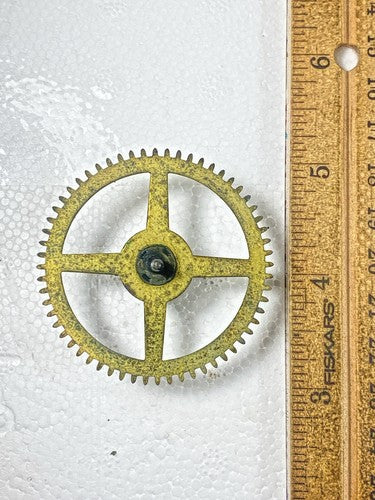 Ingraham Clock Movement (Stamped 06) Strike Side 2nd Wheel   (KD1425)