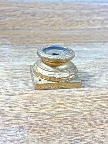 Antique Round Mantel Clock Column Base (Takes 0.86 Inch Round Column) (KD1552)