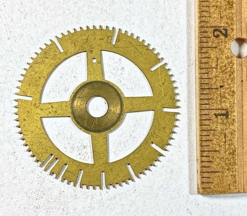 Antique Clock Movement Count Wheel  (51.00mm Dia, 6.63mm Inner Dia) (KD234)