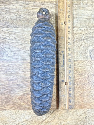 Cuckoo Clock Cast Iron Pine Cone Weight 1064g, 6.5 Inches Long (WT20)