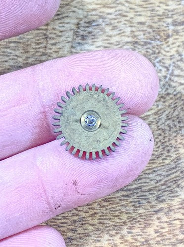 Japy Freres Clock Movement Minute Wheel and Cover (See Pics To ID Mvmt)  (KD480)