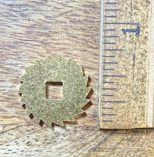 Clock Movement Click Wheel (18.28mm Dia, 4.25mm Inner Square)  (KD363)