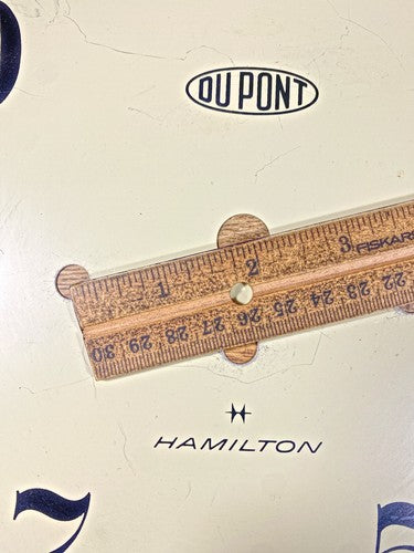 11 1/8 Inch Diameter Dupont Hamilton Clock Dial Pan   (LL5244)