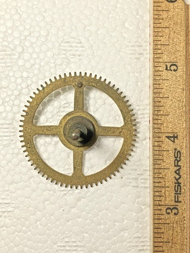 Ingraham (Stamped 5 28) Clock Movement Strike Side 4th Wheel (K8570)