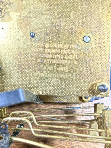 Seth Thomas A403-002 Clock Movement Time Side 2nd Wheel    (K9586)