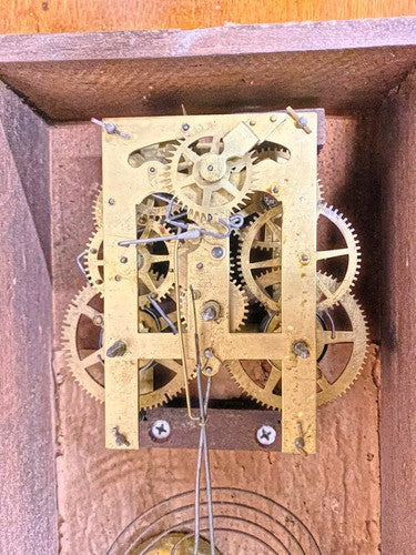 American Clock Co (ca 1870) Pendulum Rod and Spring (See Pics To ID Mvmt)(KD133