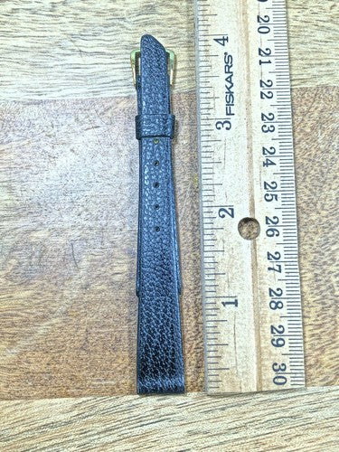Vintage Speidel (NIB) Black Fine Grain Cowhide Watch Band (13mm or 1/2")(K8023)