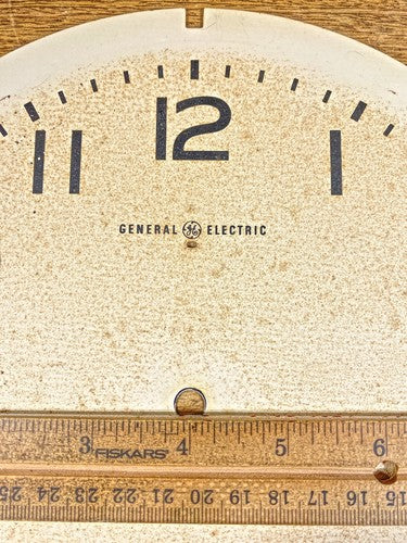 Old General Electric Clock Dial Pan (Metal)     (LL5215)