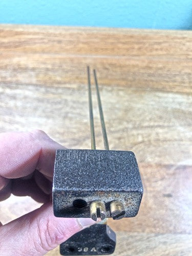 Old 2 Rod Clock Chimes 8 1/2 Inches Long Stamped 38A    (K9522)