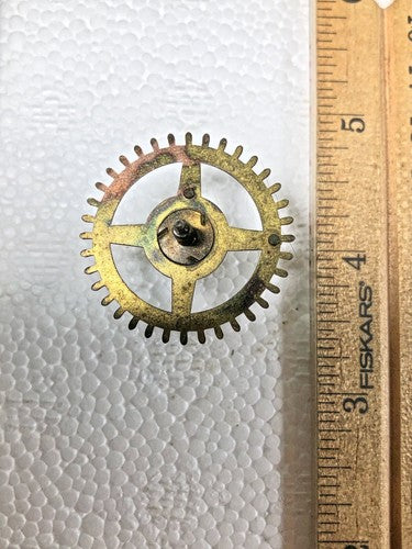 Ingraham 30 Hour Clock Movement Strike Side 3rd Wheel (See Pics To ID) (KD2171)