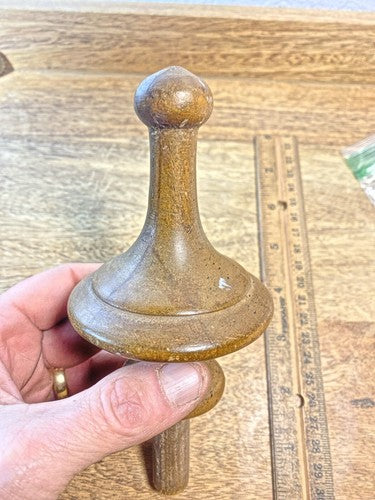 Clock Finial 4 1/2 Inches Tall, 2 3/4 Inch Diameter, 9/16 Inch Shaft (KD2085)