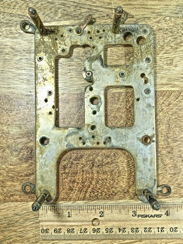 Gilbert Clock Movement (Stamped 19) Front Plate (Pivot Holes Look Good)  (K7912)