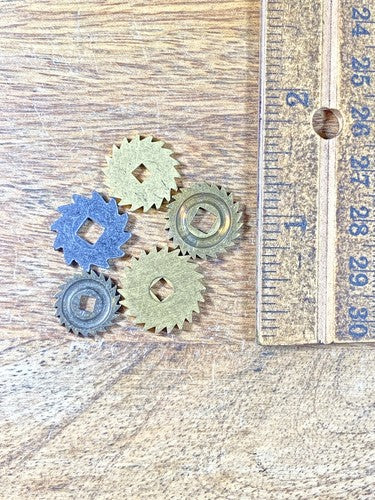 Assorted Lot Of Old Clock Movement Click Wheels (Lot Of 5) (KD2046)
