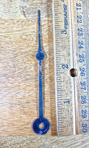 Old 3 5/8 Inch Long Clock Minute Hand (Arbor Opening Is 3.18mm Diameter)(KD113)