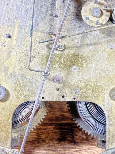 Gilbert Clock Movement (Stamped 24) Dial Pan (See Pics To ID Mvmt)   (KD1171)