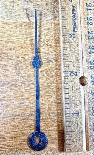 Old 3 5/8 Inch Long Clock Minute Hand (Arbor Opening Is 3.18mm Diameter)(KD113)
