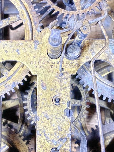Birge & Fuller Clock Movement Count Wheel (See Pics To ID) (KD1568)