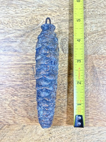 Cuckoo Clock Cast Iron Pine Cone Weight 274g, 4.8 Inches Long (KD1230)