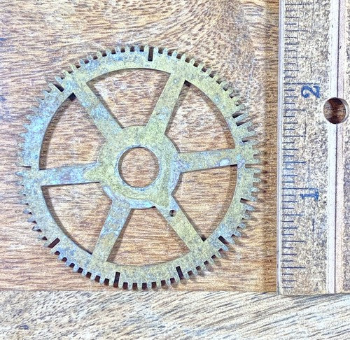 Antique Clock Movement Count Wheel  (60.23mm Dia, 10.20mm Inner Dia) (KD688)