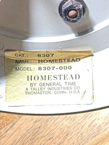 Homestead (General Time) 400 Day Anniversary Clock Click Wheel (K8113)