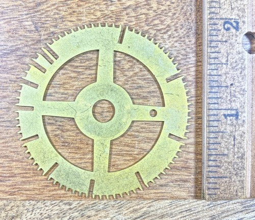 Antique Clock Movement Count Wheel  (50.99mm Dia, 6.53mm Inner Dia) (KD272)