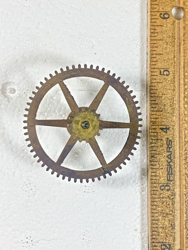 Unbranded 8 Day Clock Movement Strike Side 2nd Wheel (See Pics To ID)(KD1539